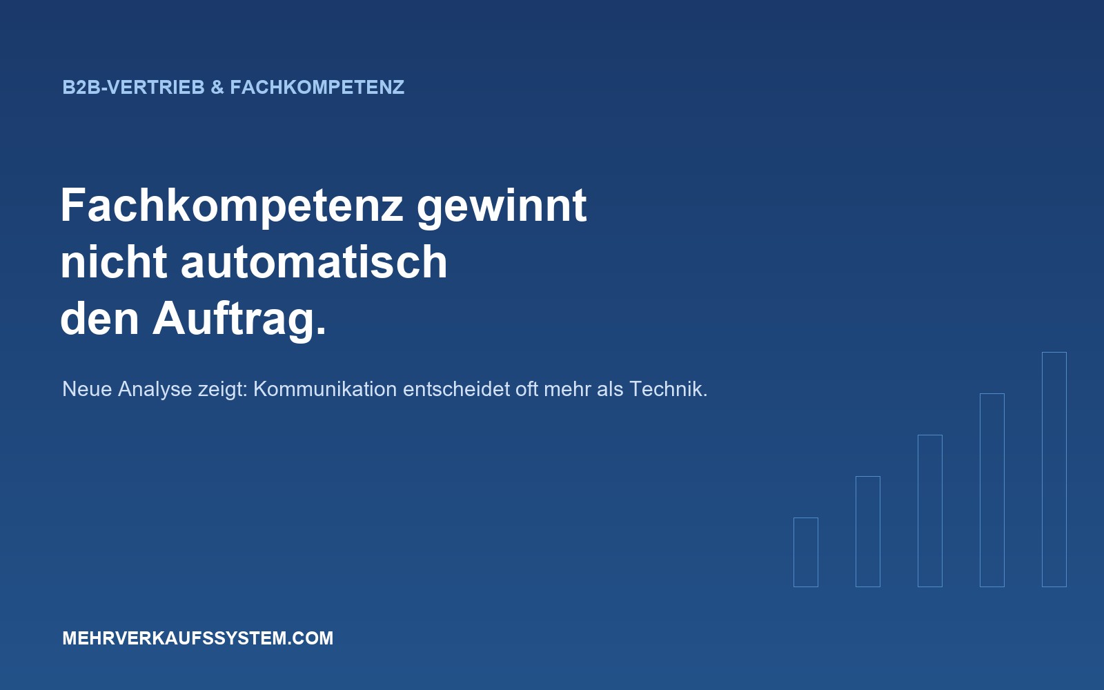 Pressemitteilung: Ingenieure im Vertrieb